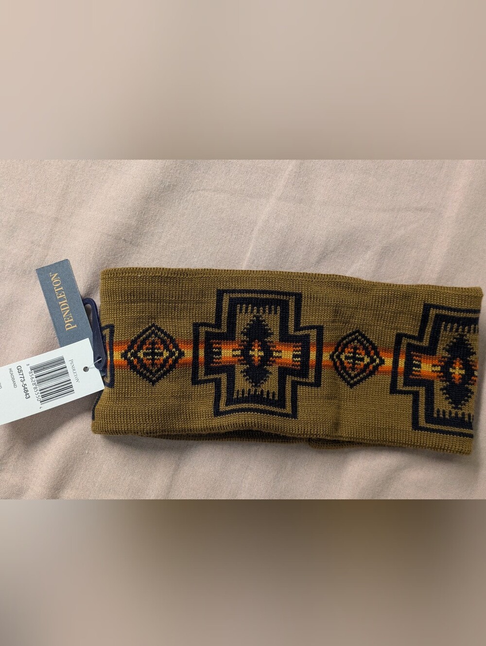 Pendleton Brown Merino Knit Fleece-Lined Headband One Size NWT